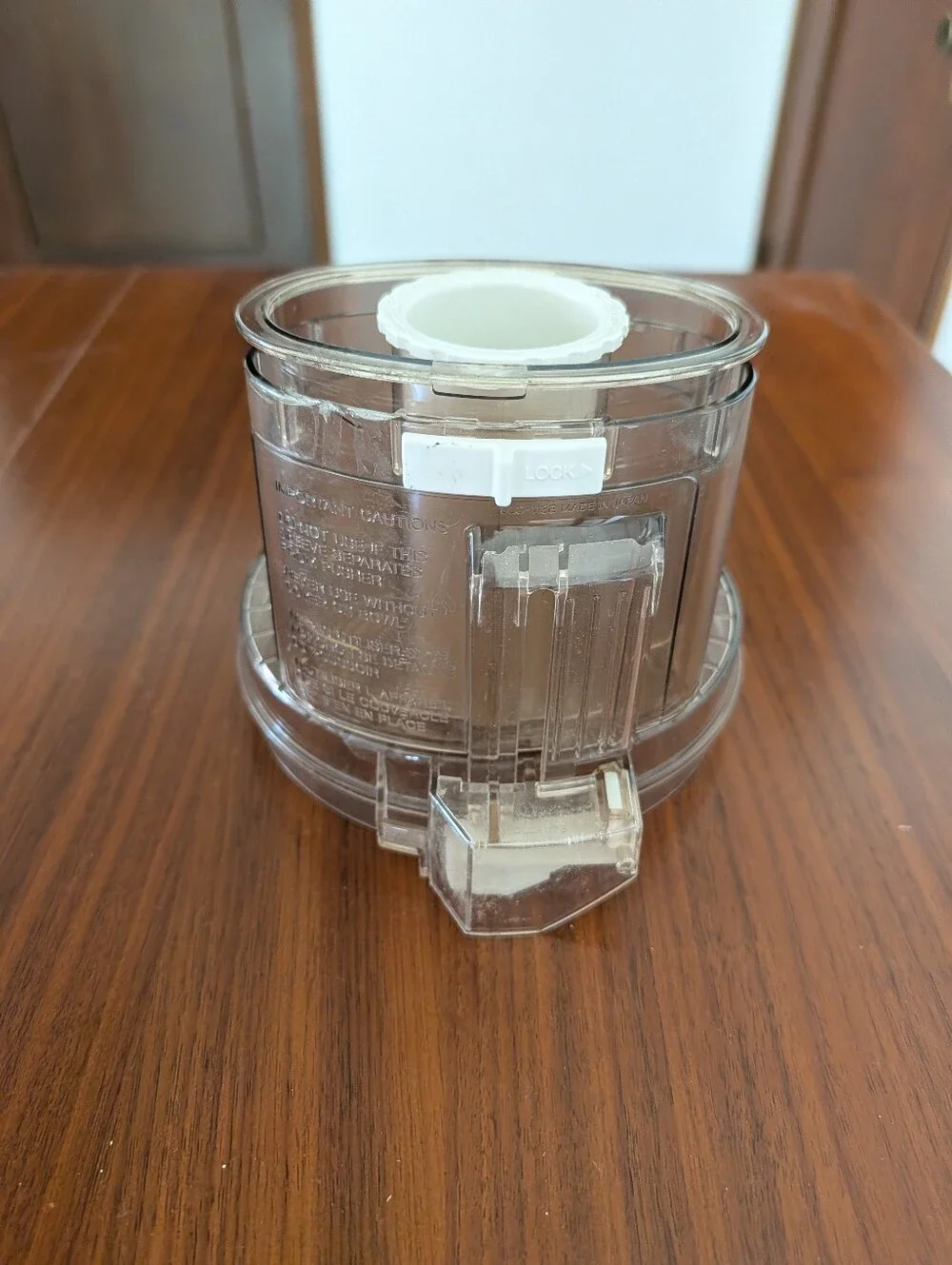 Cuisinart Pro Classic Food Processor DLC-10 Lid Chute Pusher Parts Pre Owned